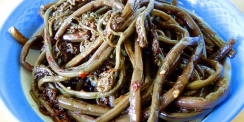 Salata od paprati u korejskom stilu: sa šargarepom, sa mesom, začinjena